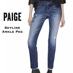 ✨ PAIGE ✨ Skyline Ankle Peg Jeans Size 25 Penelope Wash